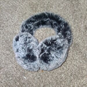 Gray Faux Fur Earmuffs